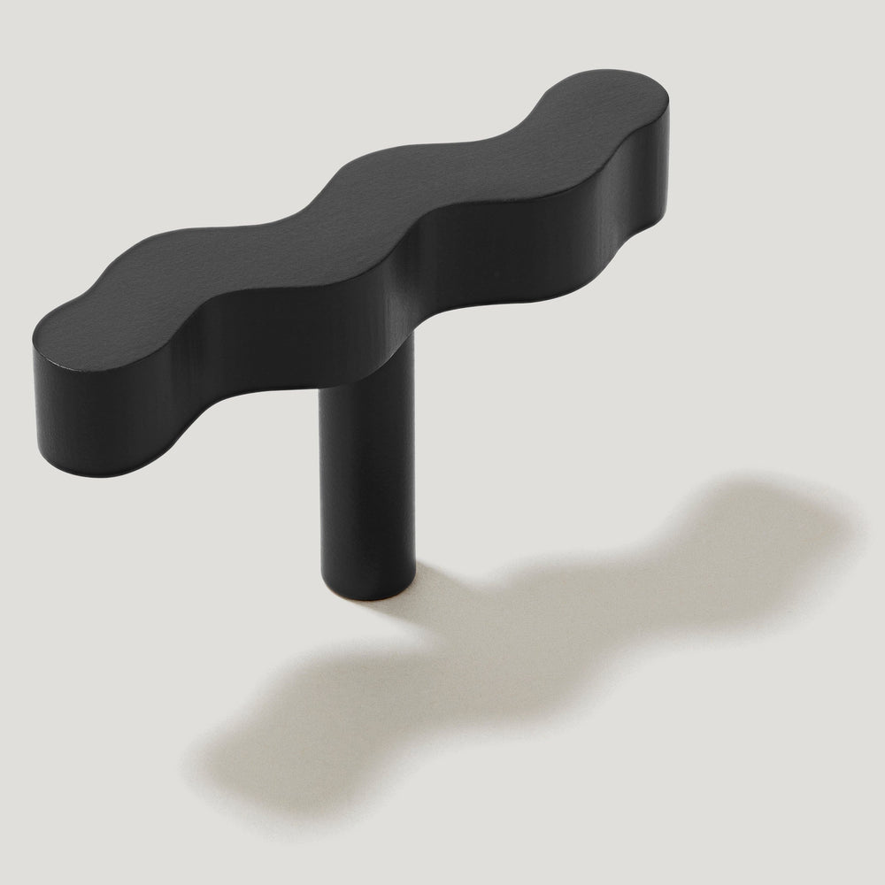 SQUIGGLE Single T Handle - Black