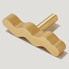 Plank Hardware Hidden SQUIGGLE Single T Bar - Brass