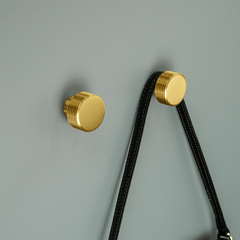 Plank Hardware Hooks BEZEL Grooved Hook - Brass