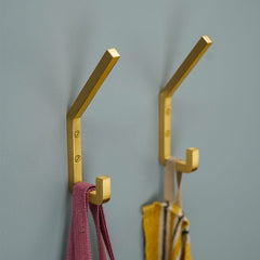 Plank Hardware Hooks LEVI Square Hook - Brass