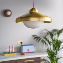 Plank Hardware Lighting FREYA Pendant Ceiling Light - Brass