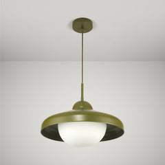 Plank Hardware Lighting FREYA Pendant Ceiling Light - Khaki Green