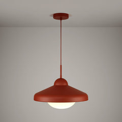 Plank Hardware Lighting FREYA Pendant Ceiling Light - Rust Red