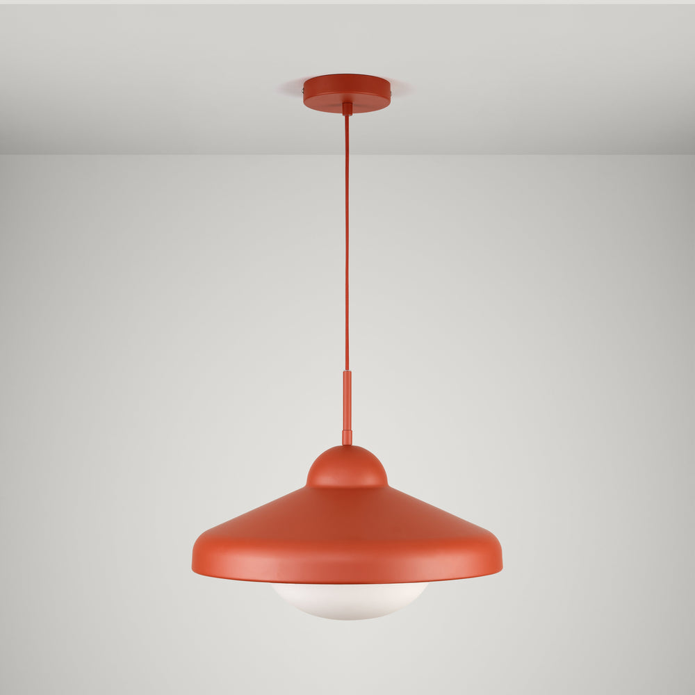 FREYA Pendant Ceiling Light - Rust Red