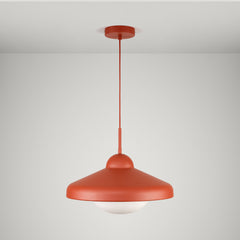 Plank Hardware Lighting FREYA Pendant Ceiling Light - Rust Red