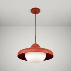 Plank Hardware Lighting FREYA Pendant Ceiling Light - Rust Red