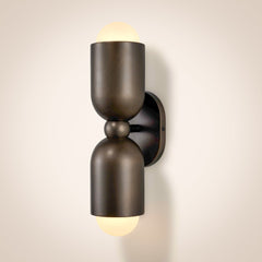 Plank Hardware Lighting JENSEN Double Wall Spotlight - Antique Brass