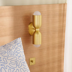 Plank Hardware Lighting JENSEN Double Wall Spotlight - Brass