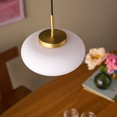 Plank Hardware Lighting MARIN Glass Pendant Light - Brass