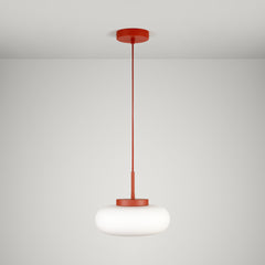 Plank Hardware Lighting MARIN Glass Pendant Light - Rust Red