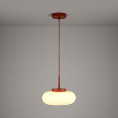 Plank Hardware Lighting MARIN Glass Pendant Light - Rust Red