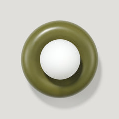 Plank Hardware Lighting NOVI Doughnut Wall Light- Khaki Green