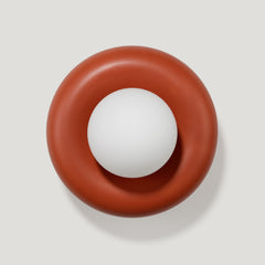 Plank Hardware Lighting NOVI Doughnut Wall Light - Rust Red