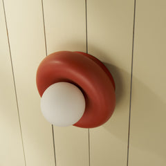 Plank Hardware Lighting NOVI Doughnut Wall Light - Rust Red