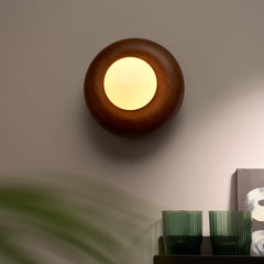 Plank Hardware Lighting NOVI Doughnut Wall Light - Walnut