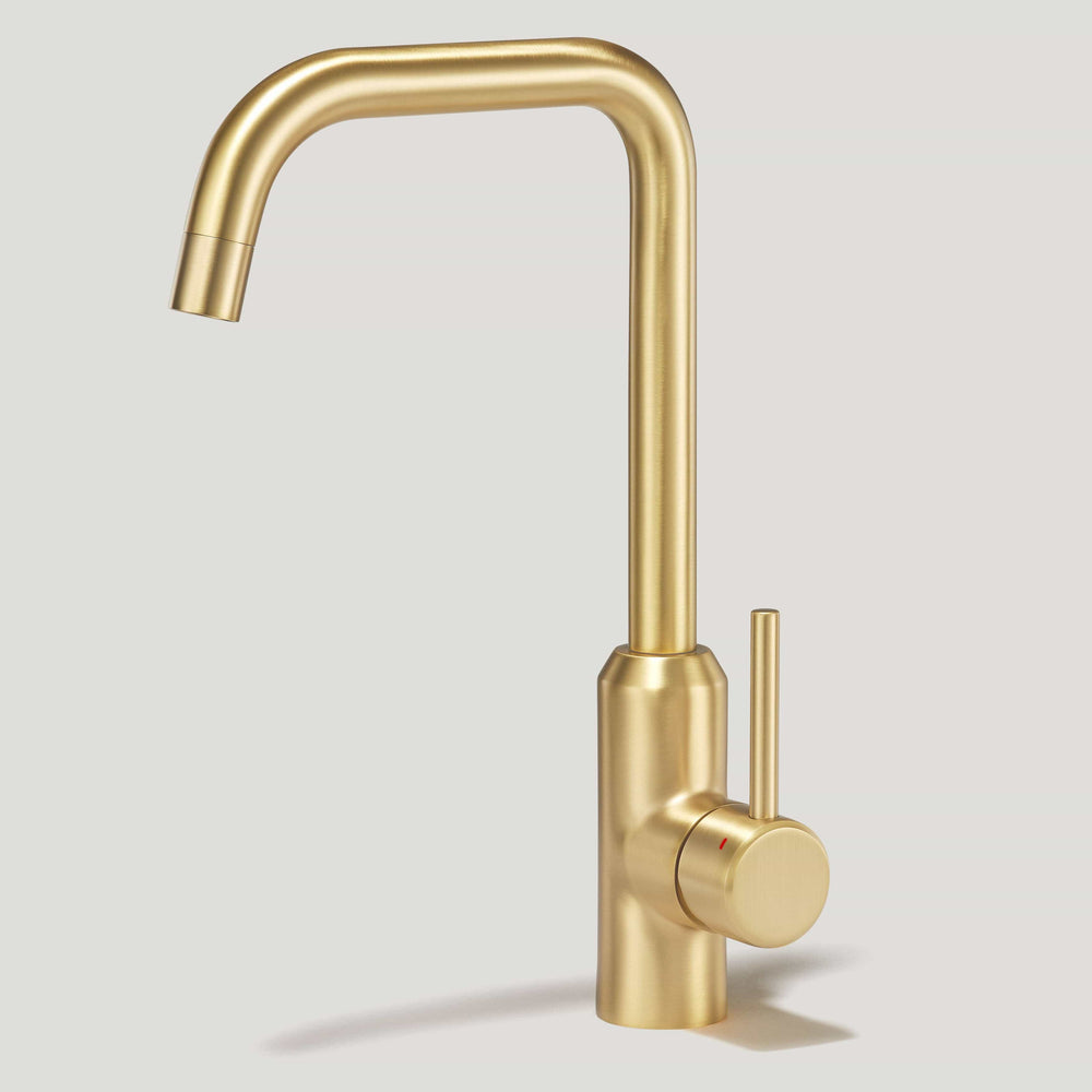 ARMSTRONG Smooth Kitchen Mixer Tap - Brass