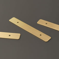 PLANK Hardware DERRY Brass Handle Backplate