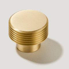 Plank Hardware Handles & Knobs BEZEL Grooved Knob - Brass