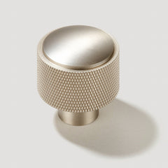 Plank Hardware Handles & Knobs HUMBOLDT Knurled Button Knob - Satin Nickel