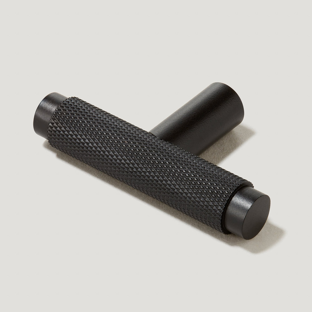 KEPLER Knurled Single T Handle - Black