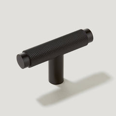 Plank Hardware Handles & Knobs Single T - 57mm KEPLER Knurled Single T Handle - Black