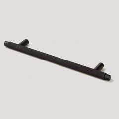 Plank Hardware Handles & Knobs 220mm (160mm screw w) KEPLER Knurled T-Bar Handle - Black