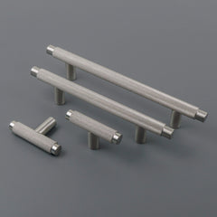 Plank Hardware Handles & Knobs KEPLER Knurled T-Bar Handle - Satin Nickel