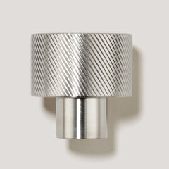 Plank Hardware Handles & Knobs SWIFT Swirled Knob - Stainless Steel