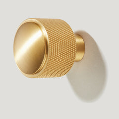 Plank Hardware Hooks HUMBOLDT Knurled Button Hook - Brass