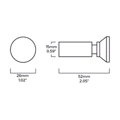 Plank Hardware Hooks PULLMAN Circular Hook - Stainless Steel